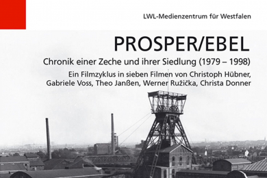 Titel des Film mit einer historischen Aufnahme der Zechensiedlung und des Fördergerüsts der Zeche