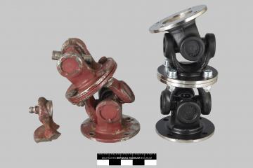 defektes und neues Maschinenteil