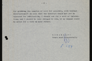 maschinenschriftlicher Durchschlag eines Briefes, 2. Seite