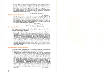 Prospektseite mit Text