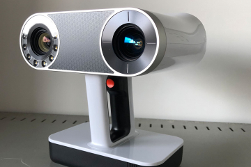 Streifenlichtscanner „Leo“ der Firma Artec