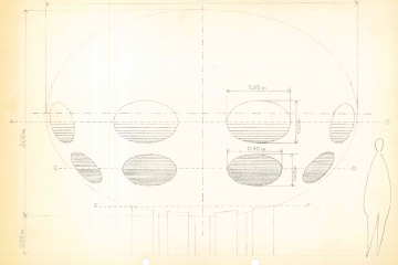 Entwurfszeichnung für die Tiefseekugel