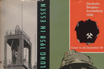 Deckblatt des Kurzführers zu der Deutschen Bergbau-Ausstellung in Essen 